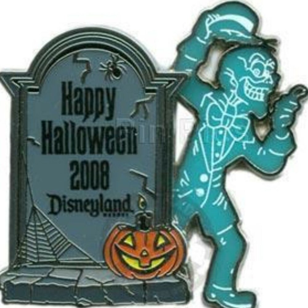 Disney Pin 64810 Halloween Haunted Mansion Tombstones 2008 Ezra Ghost LE 1000